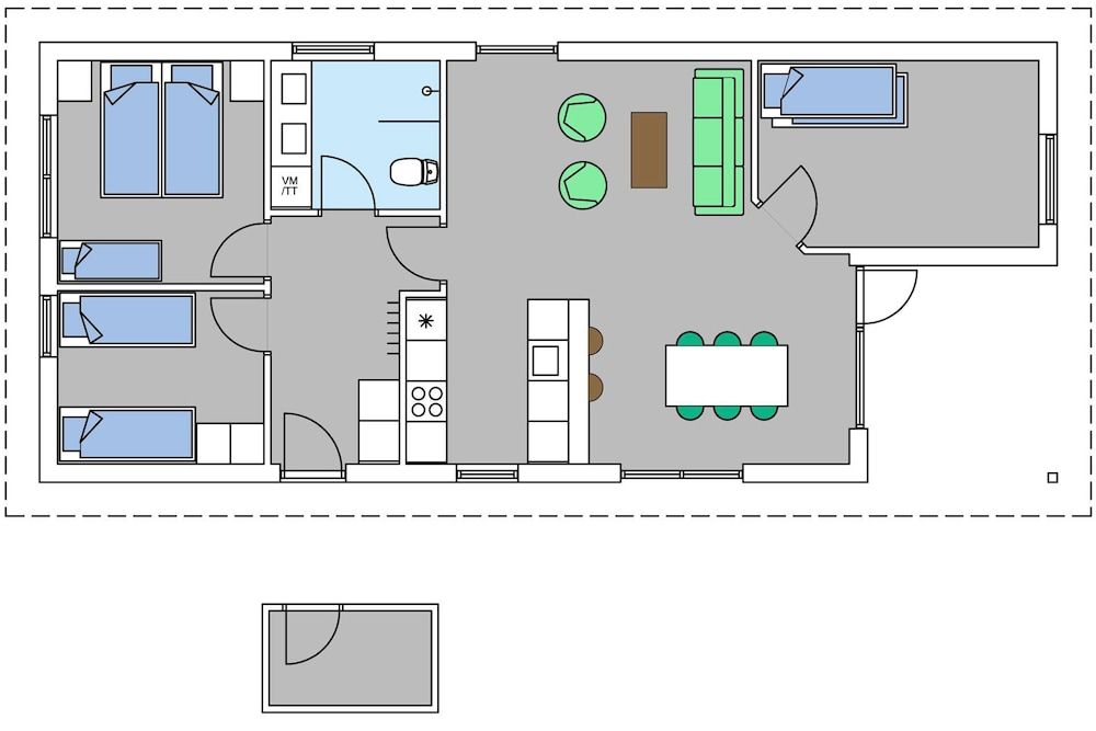 Room layout blue print