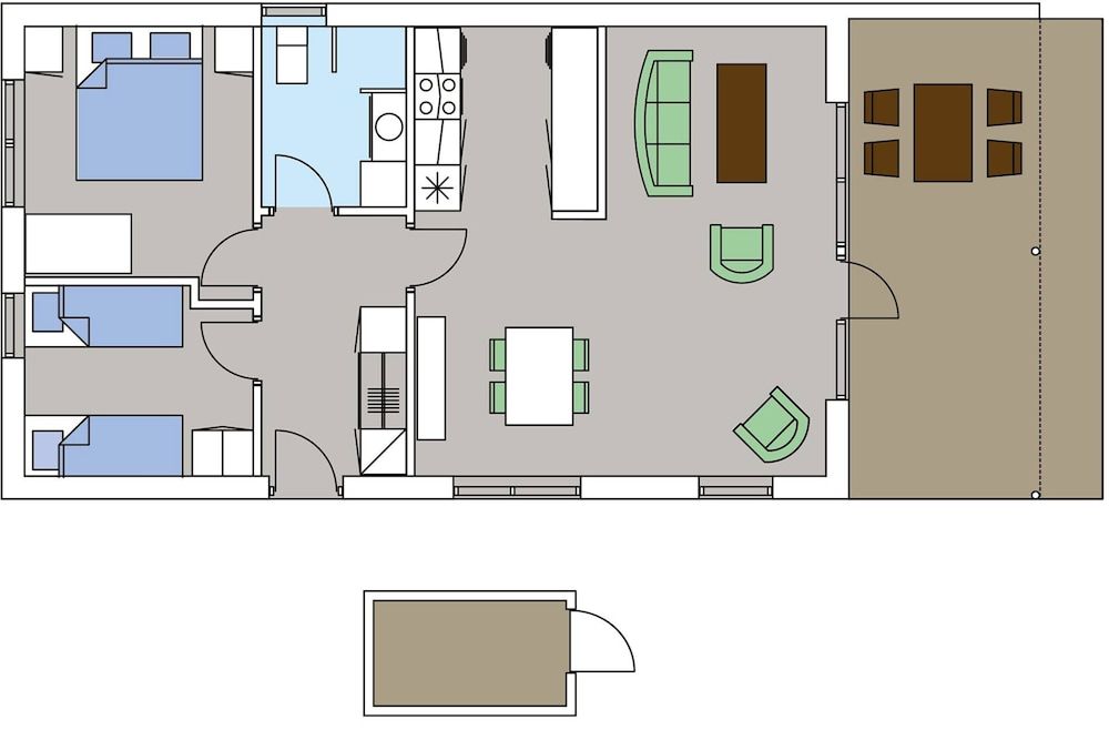 Room layout blue print