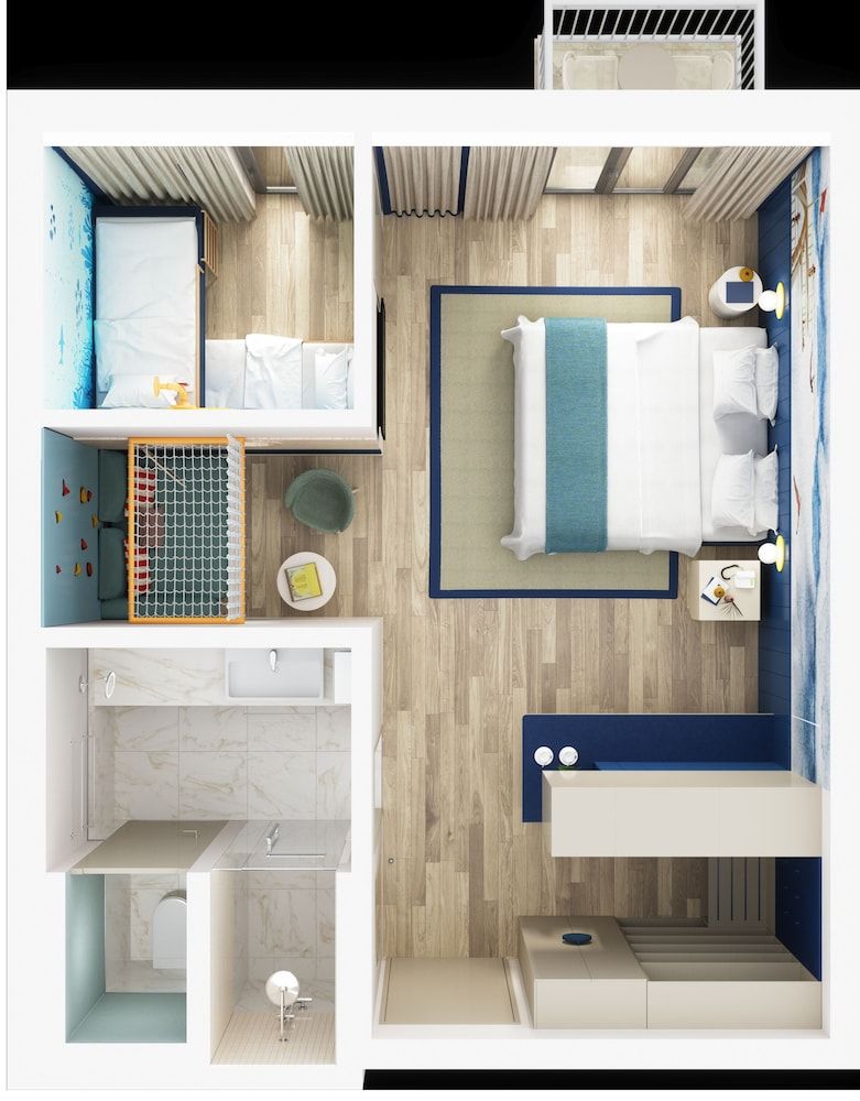 Room layout blue print