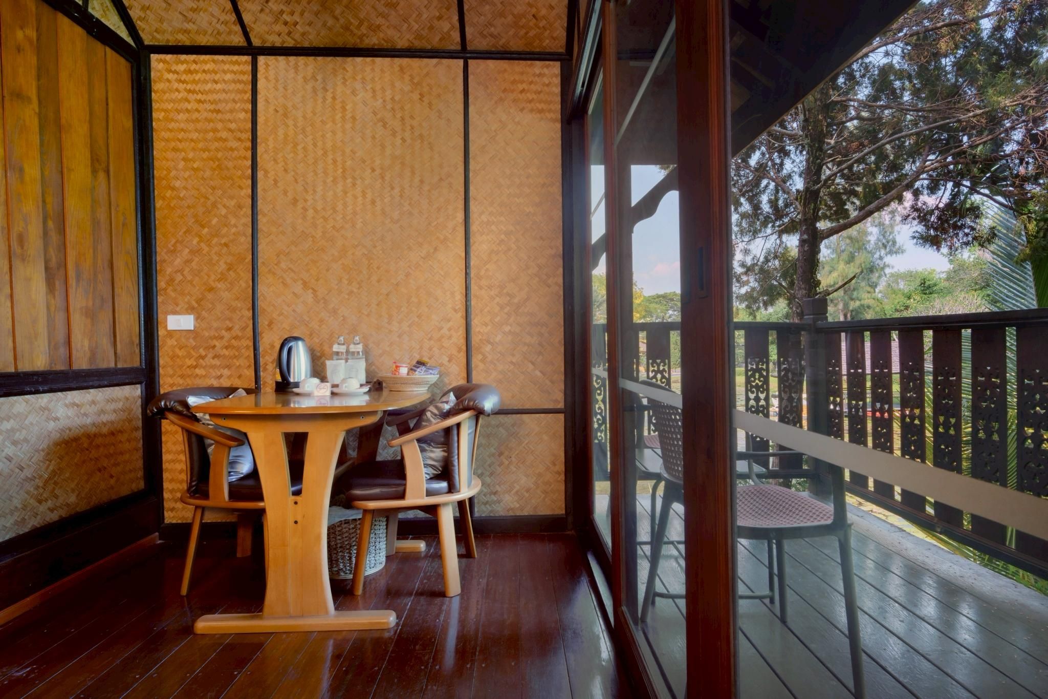 Lampang River Lodge Lake View Deluxe Room with Balcony 2