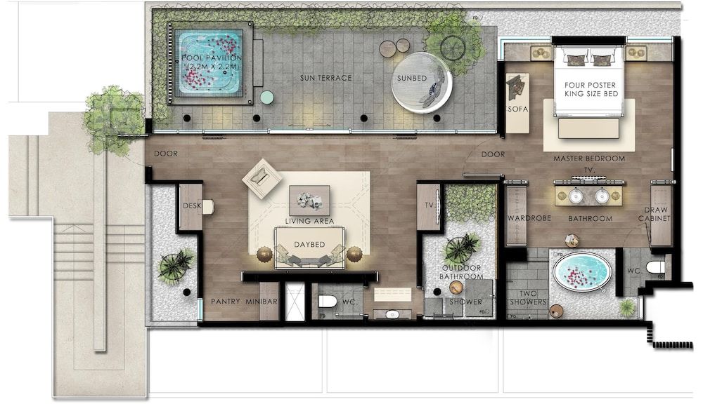 Room layout blue print