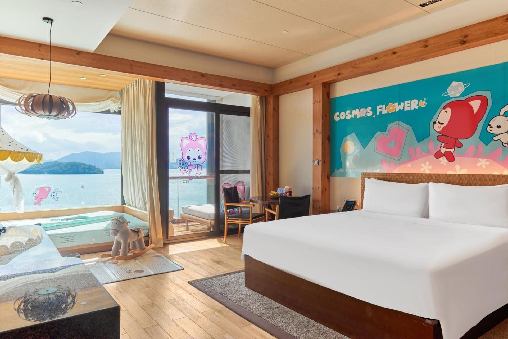 1 King and 1 Single Premium Kids Theme Lake View