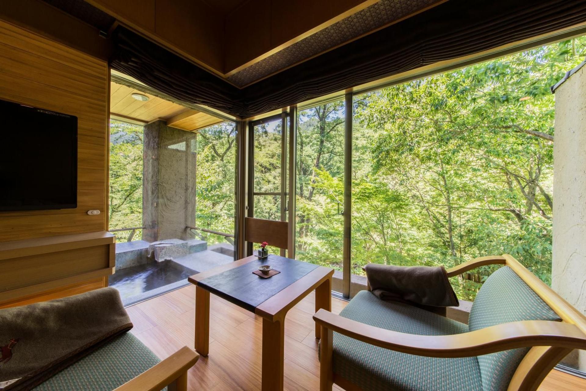 Room with Tatami Area and Open-Air Bath