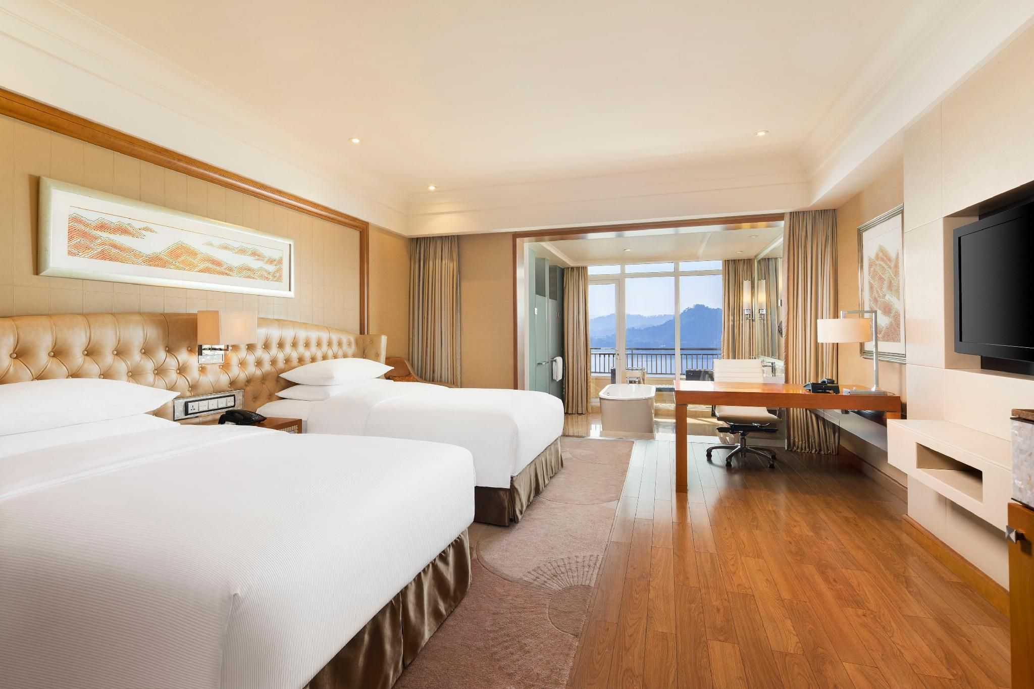 Twin Lake View Room