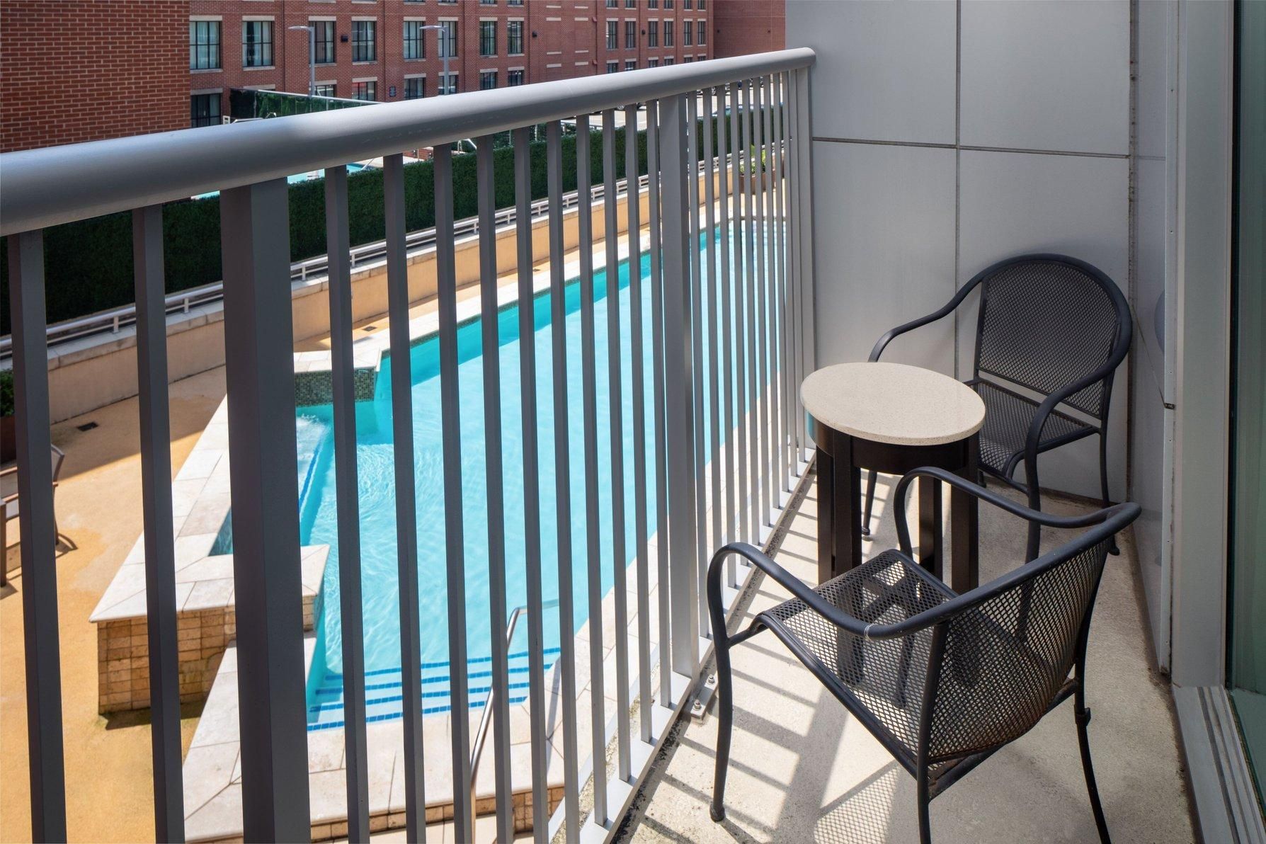 King with Balcony, Guest room, 1 King, Pool view, Balcony