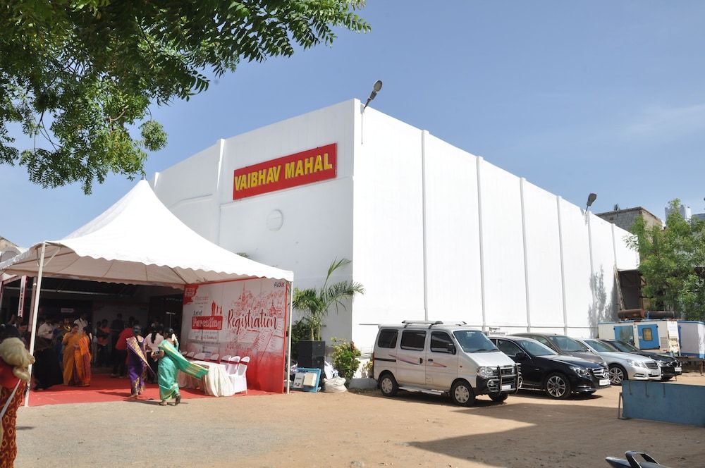 Outdoor wedding area