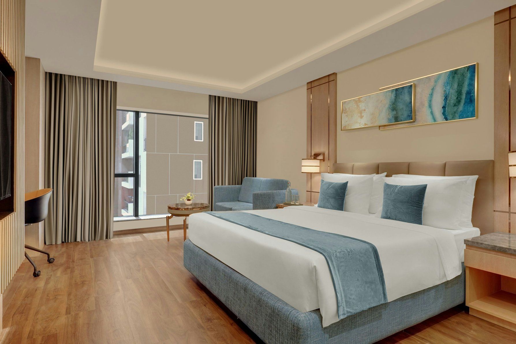 Winter Green Premium, Guest room, 1 King, City view