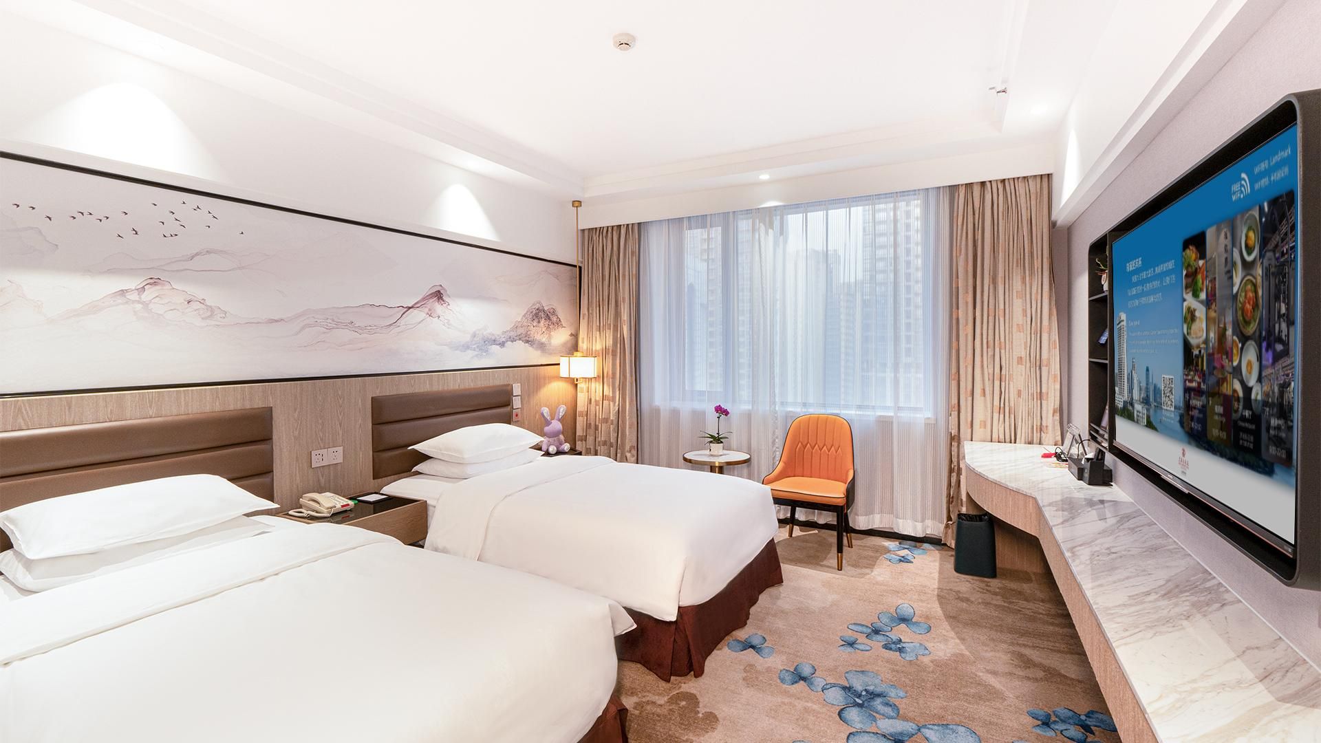 Hotel Landmark Canton Elegant River View Twin Bedroom 2