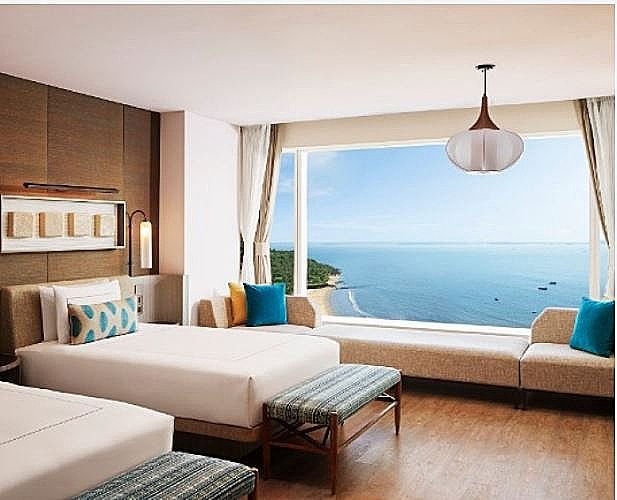 Deluxe Room with Twin Bed and Sea View