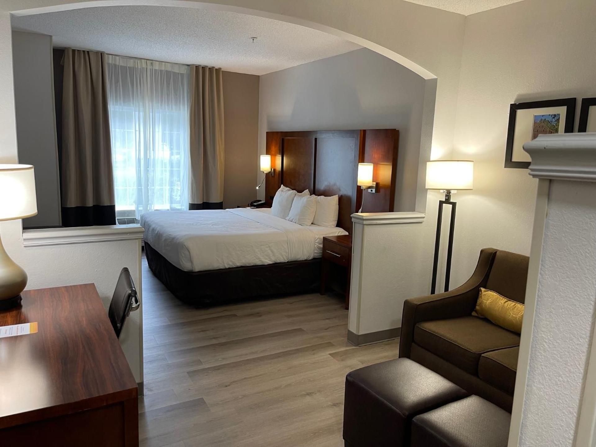 1 Queen Bed, Suite, Nonsmoking, Accessible with Roll-In shower