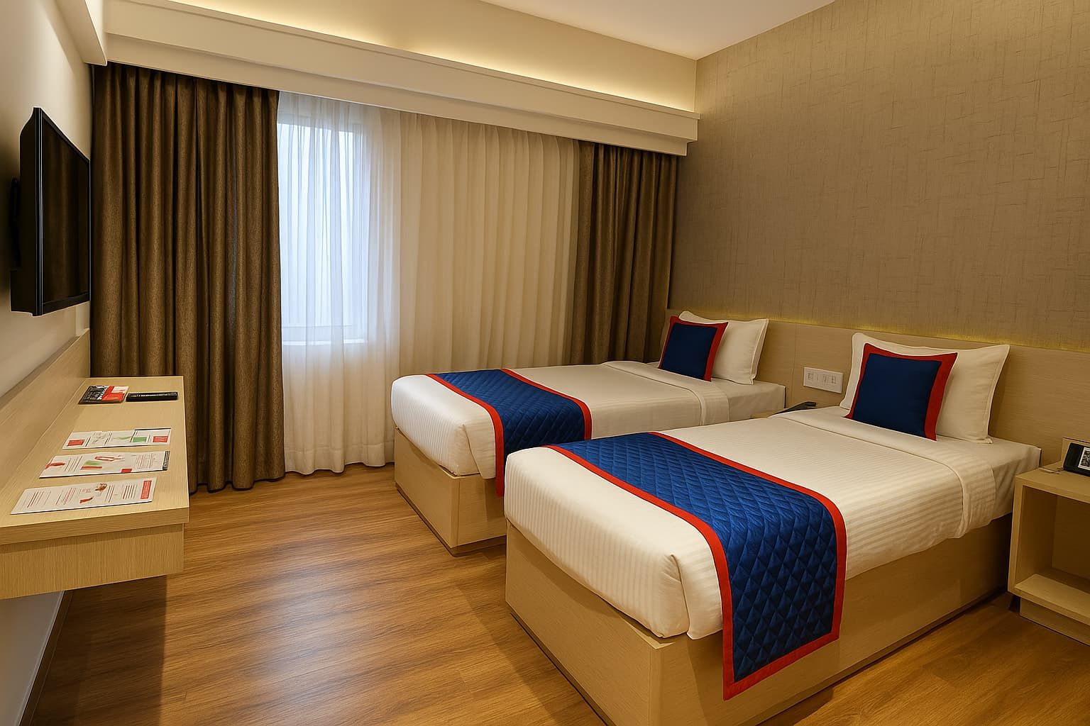 Zip By Spree Hotels Samudra Superior Twin AC Room - City View