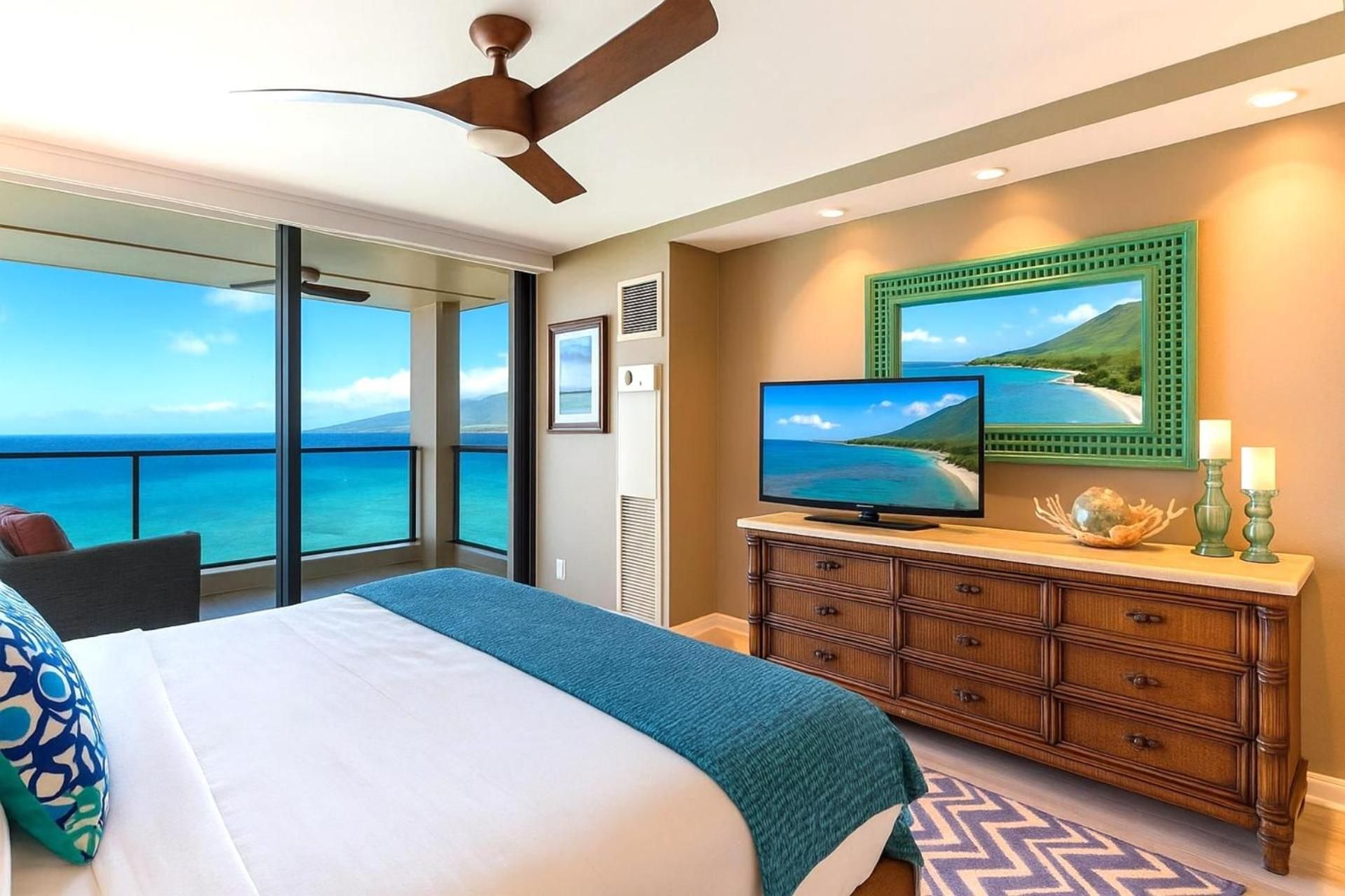 KBM Resorts Spacious 4-Bedroom Mahana Collection Multi Unit Listing Top Floor Oceanfront Views + 2 Free Rental Cars MAH-1211/19