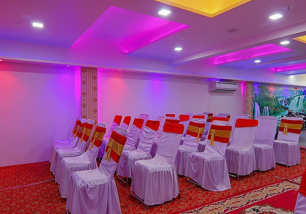 Outdoor wedding area
