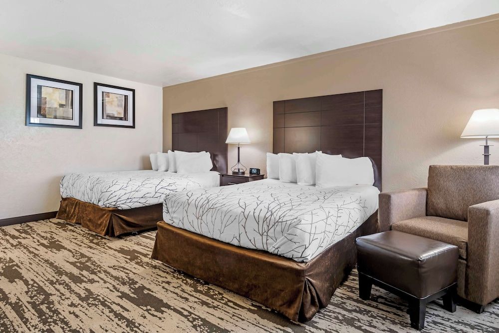 Standard Room, 2 Queen Beds, Non Smoking, Refrigerator & Microwave
