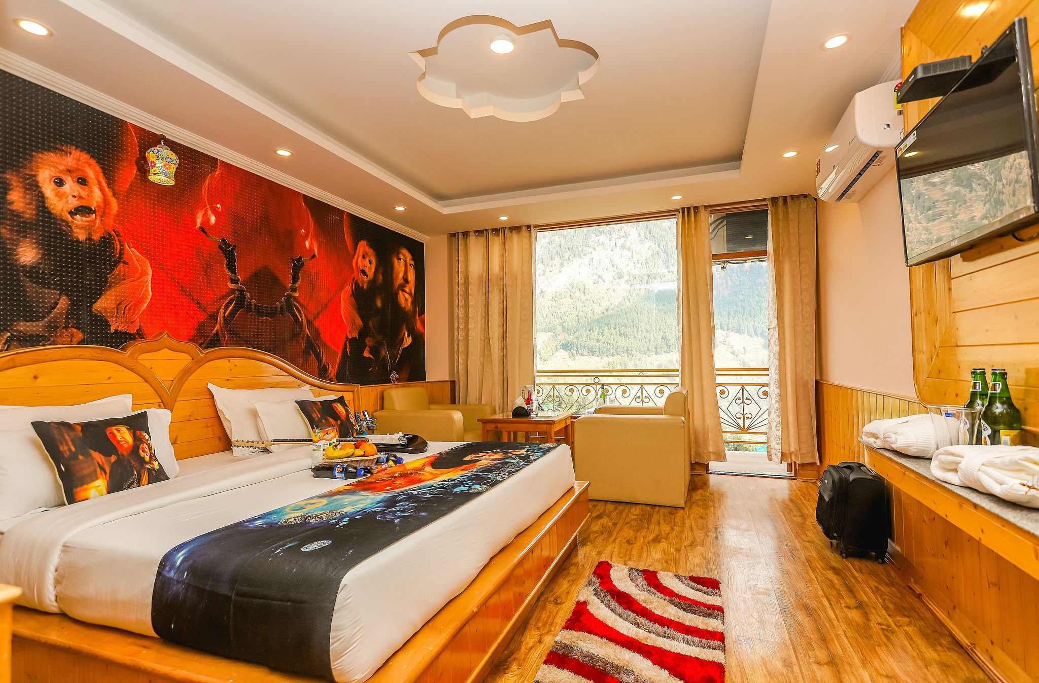 Smuggler Resort By West Western -Centrally Heated & Air Cooled ,Manali  Barbossa Room Mountain & valley View with Balcony (Hot & Cold AC)