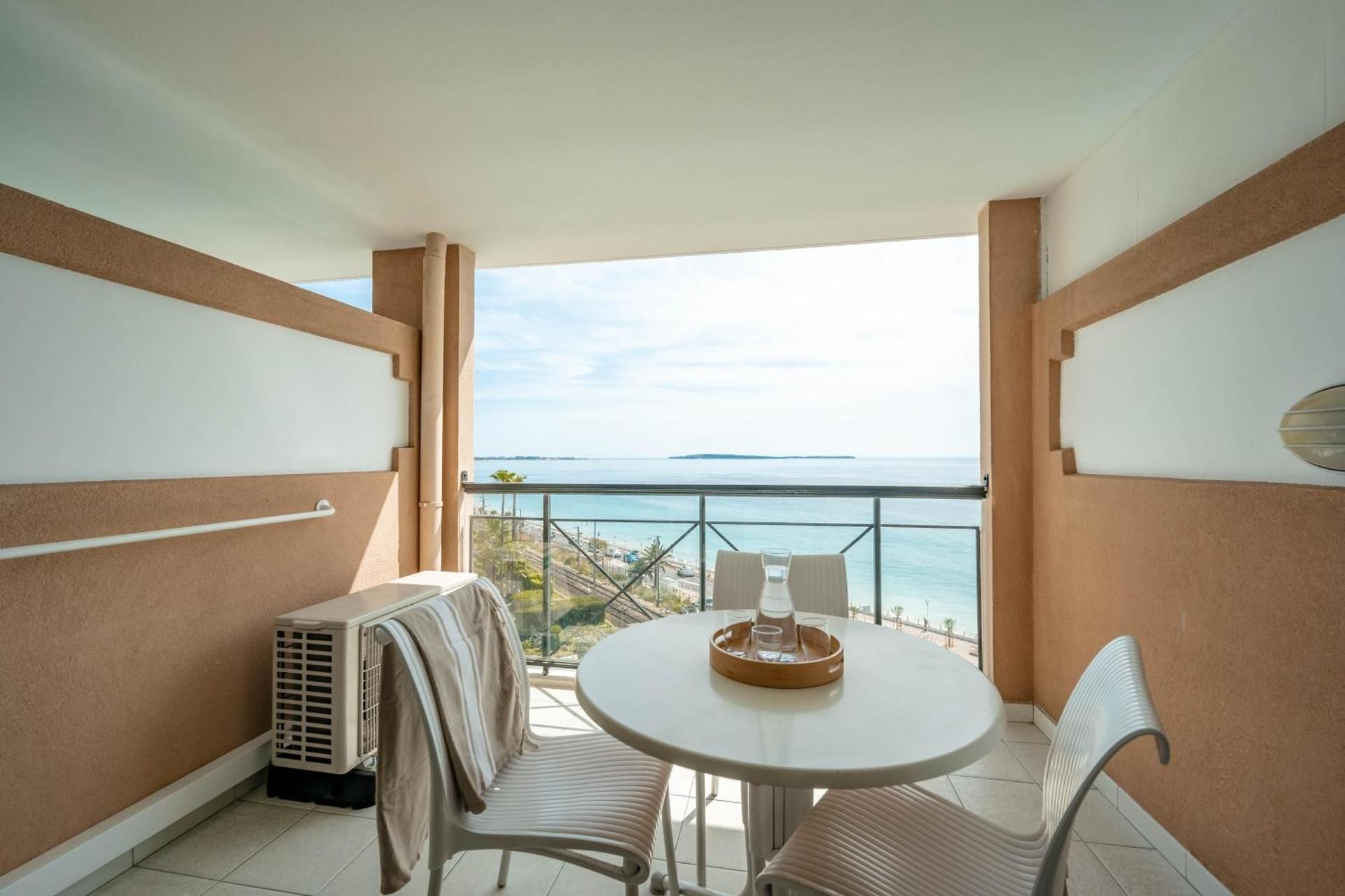 One-Bedroom Apartment with Air Conditioning and Terrace or Balcony (4 People) - Sea view