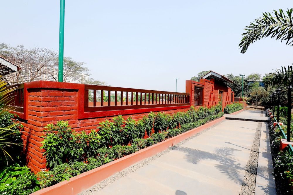 Outdoor banquet area