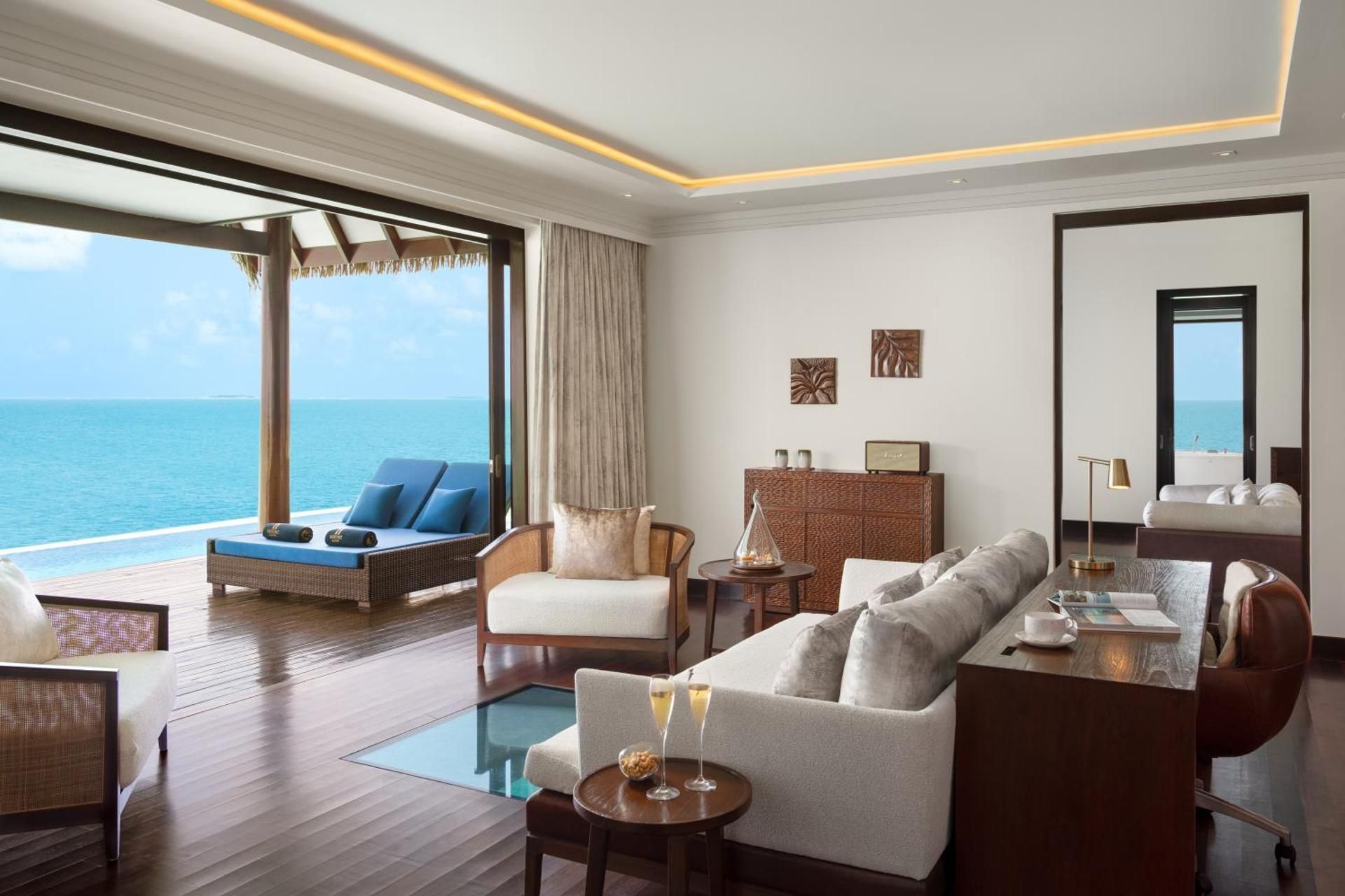 Ocean Residence with Infinity Lap Pool - Personalized Butler Service Private Sea Plane Lounge Access Kids Club with Optional Nanny Services Maldivian Traditional Village Experience Access to 6 Exceptional Dine-Around Outlets