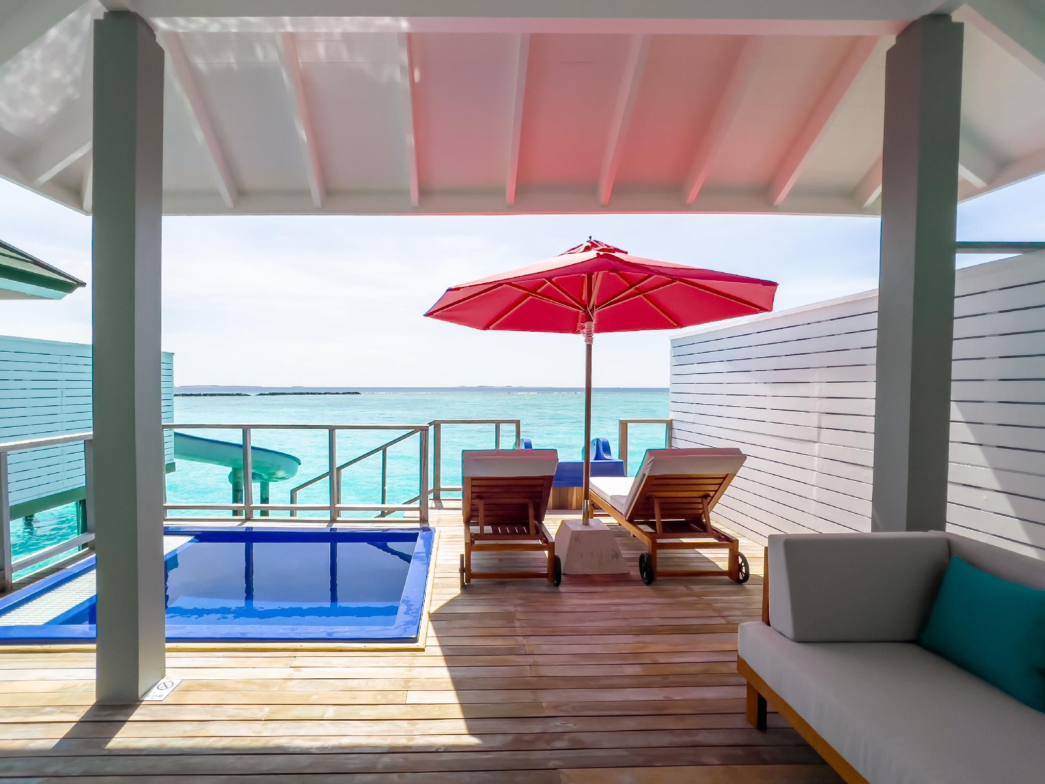 Water Villa With Pool And Slide - Free Seaplane Transfer for 2, min 7 Night Stay