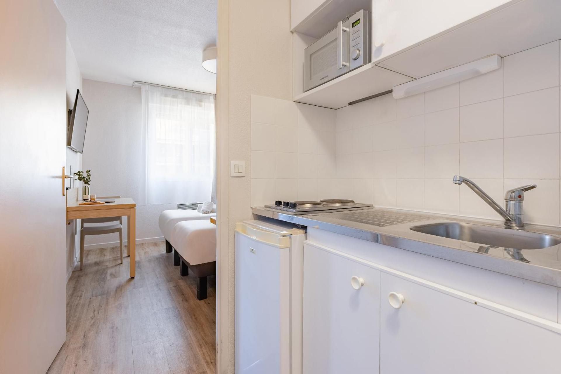 Appart'city Classic Lyon Part Dieu Garibaldi Twin Studio 3