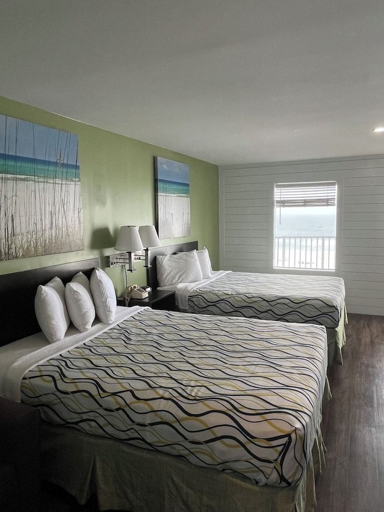 Deluxe Double Room, 2 Double Beds, Ocean View, Beachfront