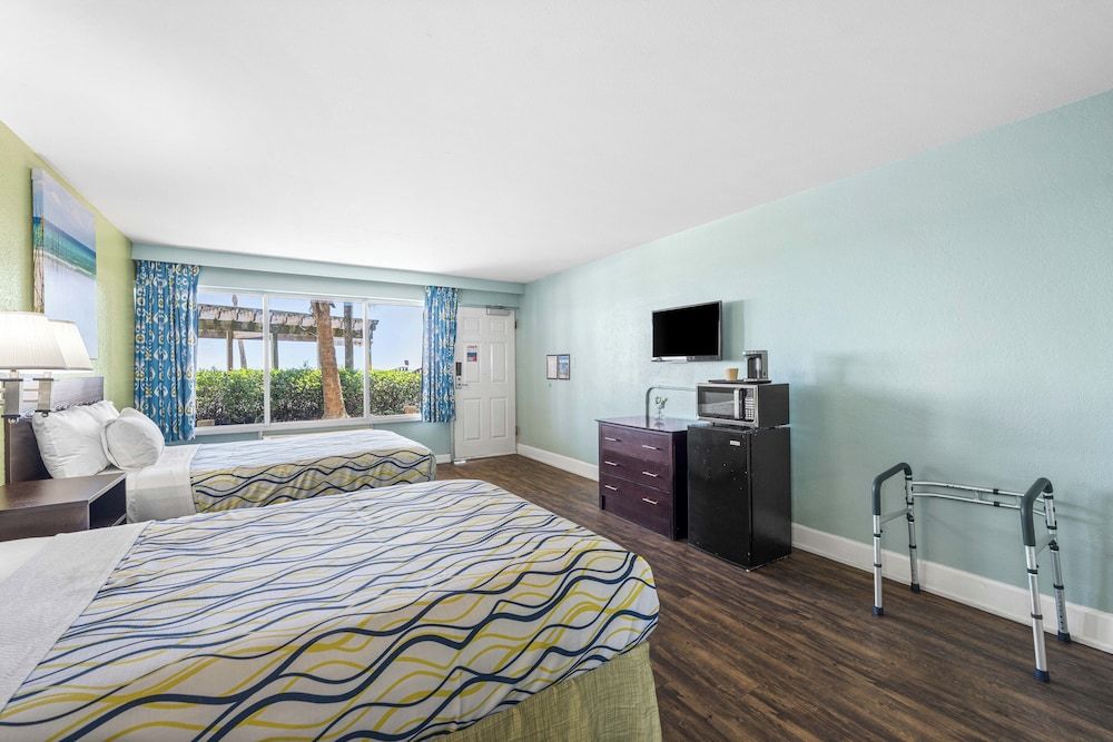 Standard Double Room, 2 Double Beds, Accessible, Ocean View