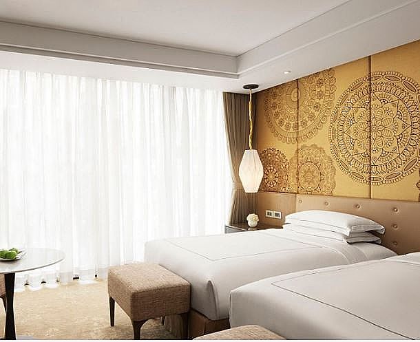 Studio Apartment with Balcony Twin Bed 