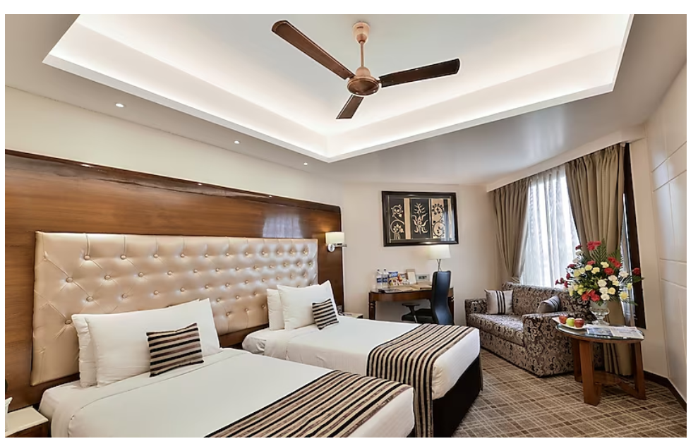KC Residency Deluxe Room Twin Bed