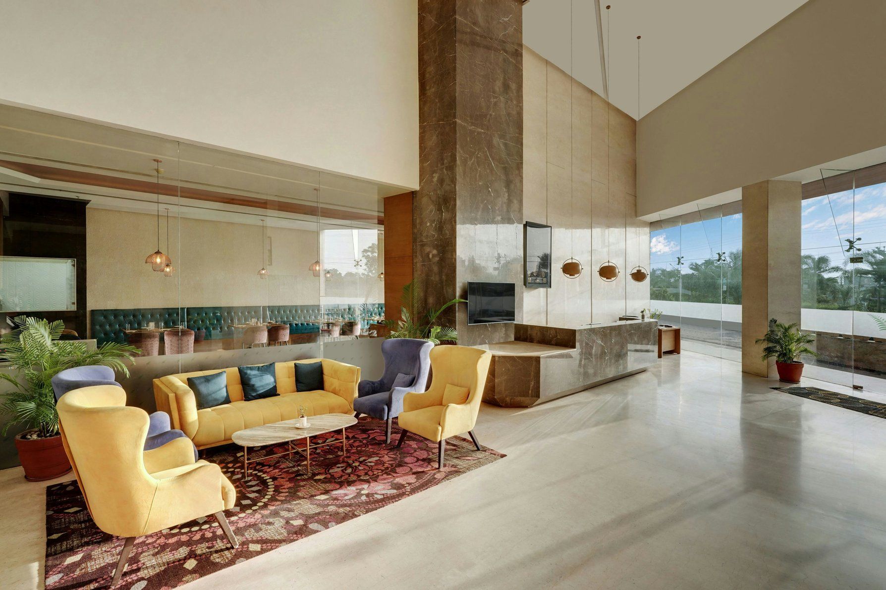 Lobby - Sofas - Armchairs - Bright Windows