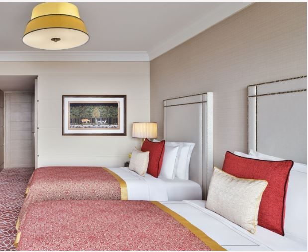 Taj Mahal Hotel New Delhi LUXURY ROOM CITY VIEW TWIN BED 5
