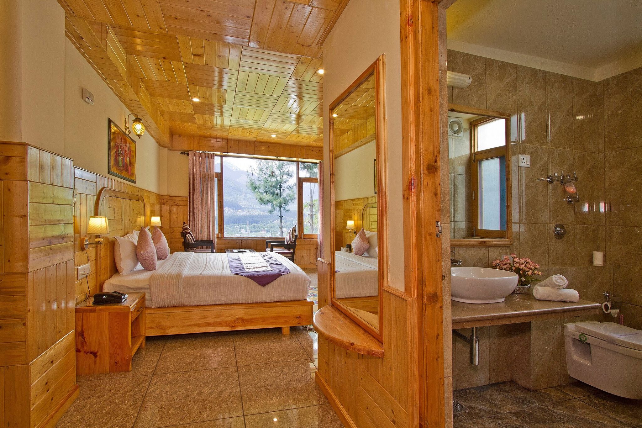 Deluxe Cottage Room ( centrally heated mountain view with veranda)