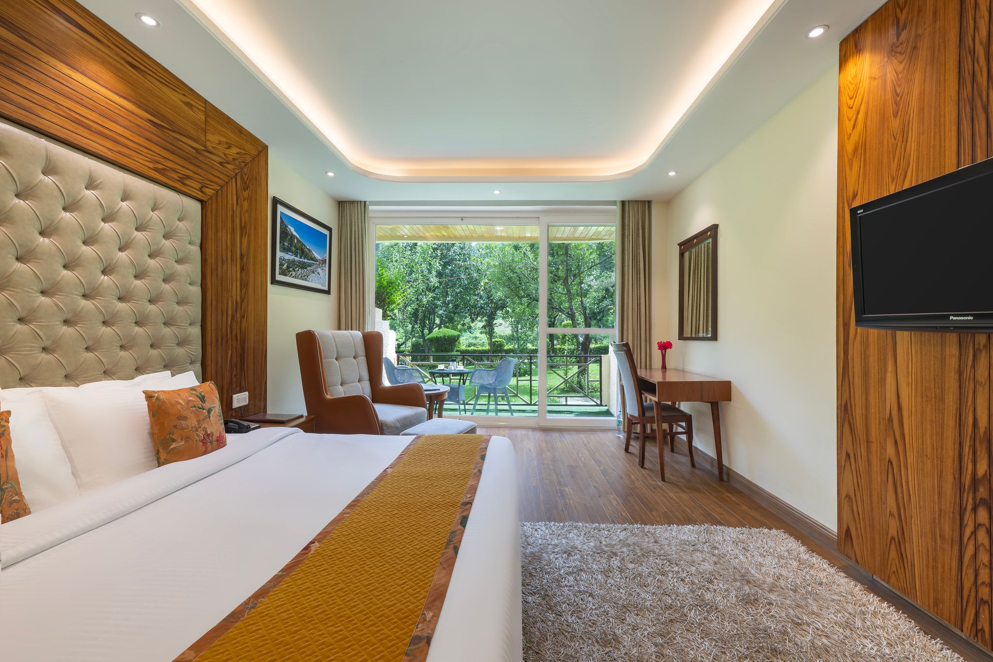 Garden View Room ( With Balcony and Centralised heating during Winters)