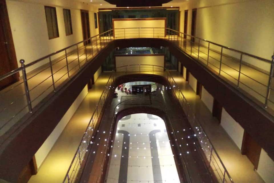 hotel interior in night