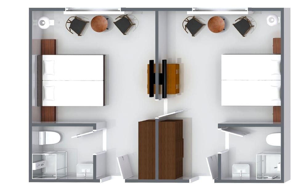 Room layout blue print
