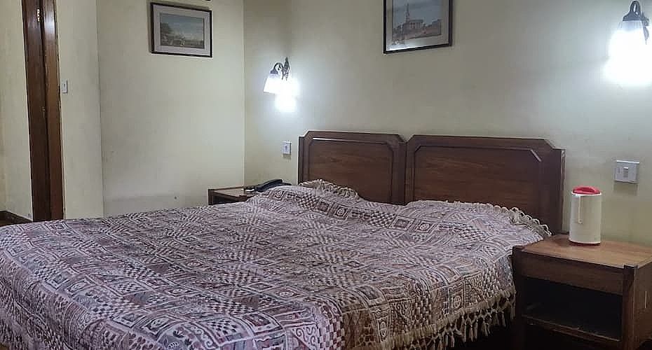 European decor, spacious rooms with attached bathroom and geysers. These rooms have ventilation but no view.