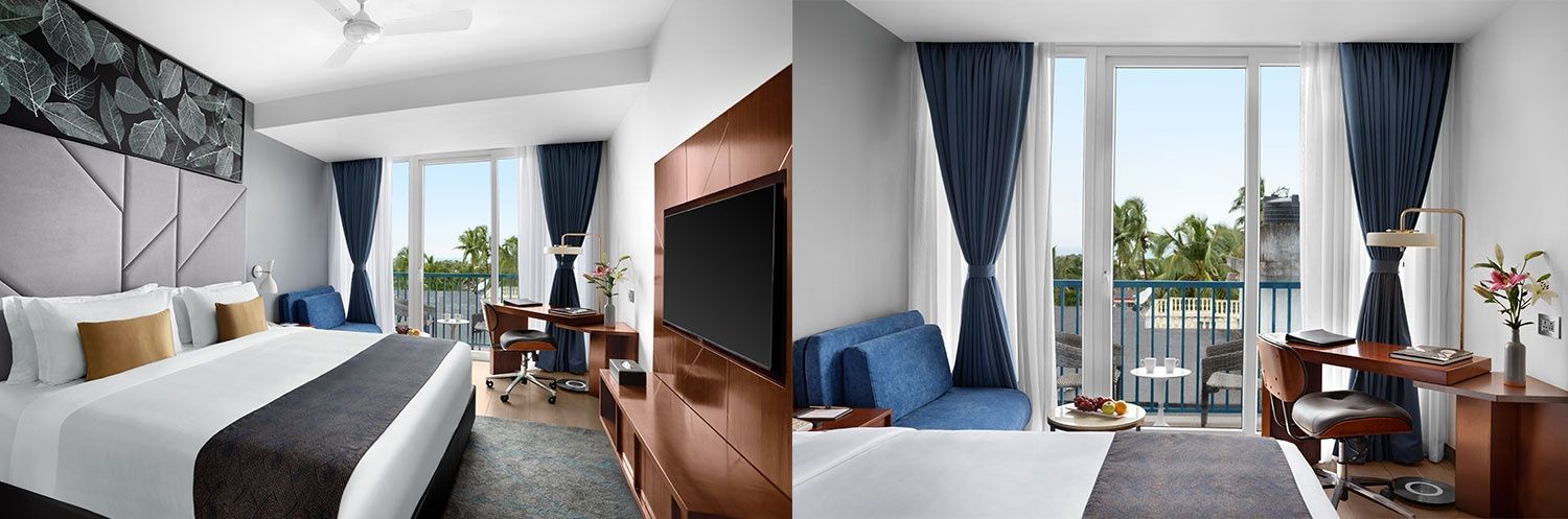 De Mandarin Hotel, Goa  Deluxe Sea View Room with Balcony 3