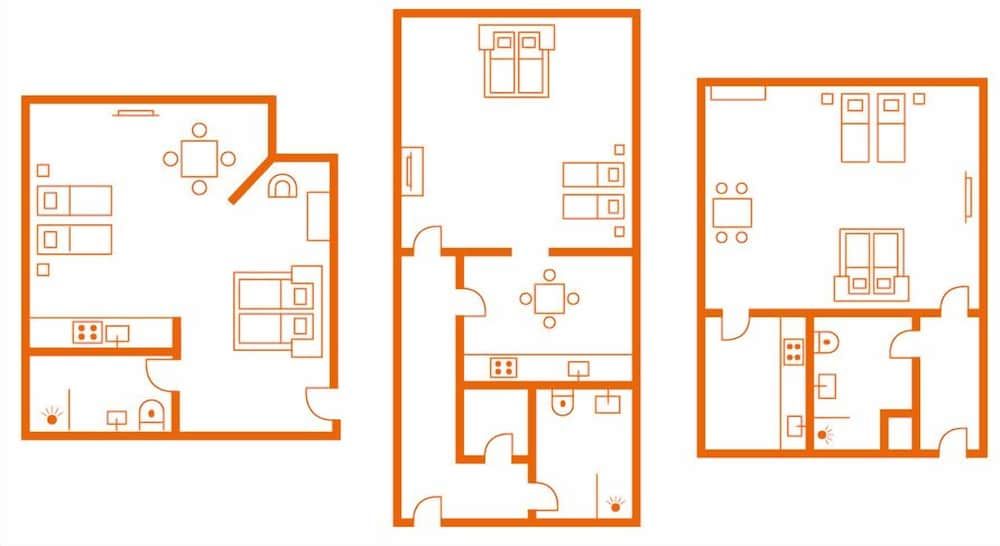 Room layout blue print