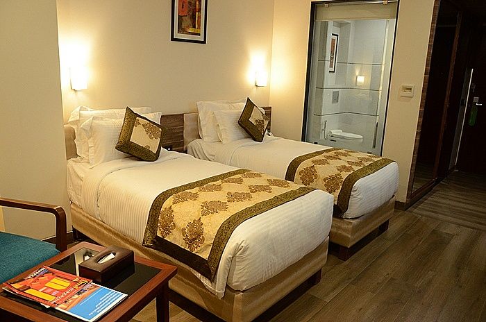 Spree Hotel Jaipur Deluxe Room Twin Bed 6