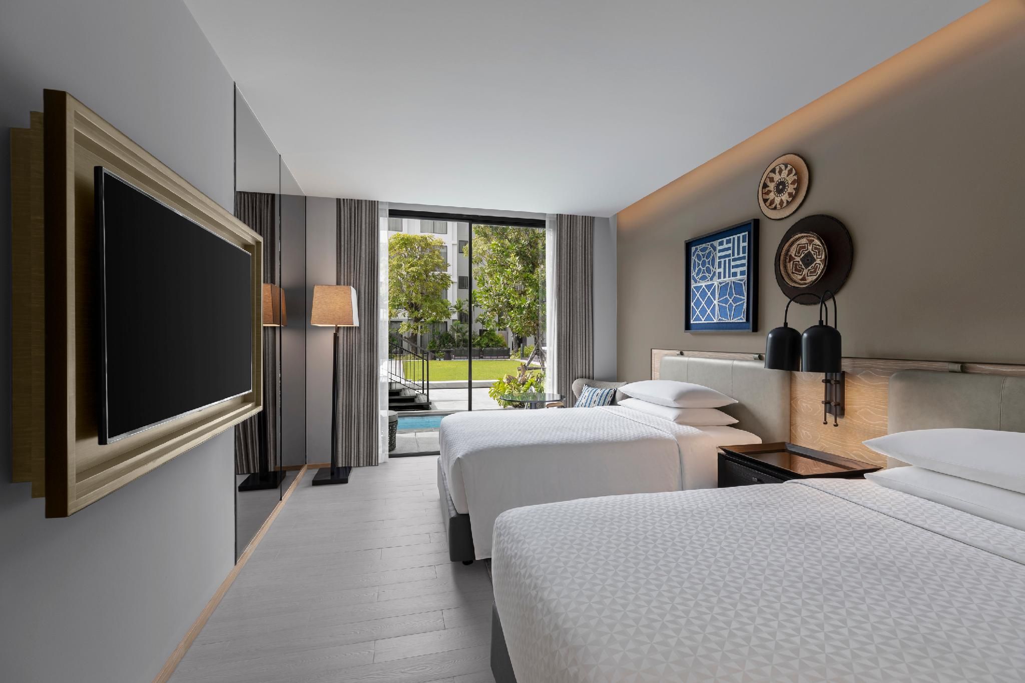 Guest room, 2 Double, Ground floor, Pool access, Terrace