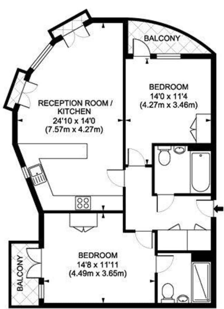 undefined Modern Flat - 2 Bed 2 Bath nr Farringdon