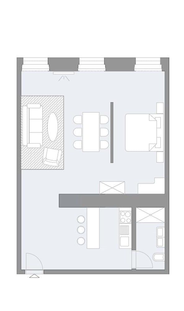 Room layout blue print