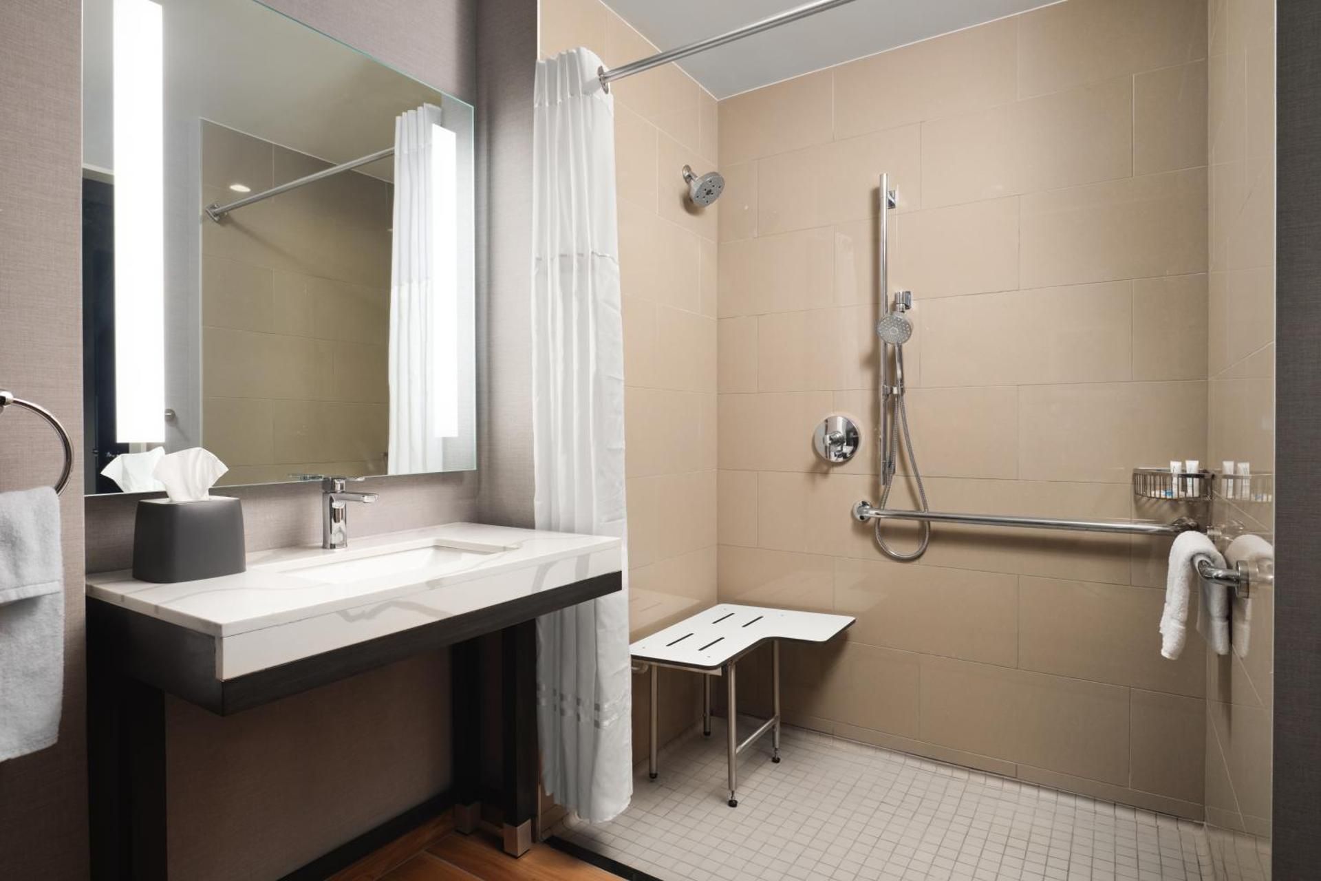 Accessible King Bedrollin Shower