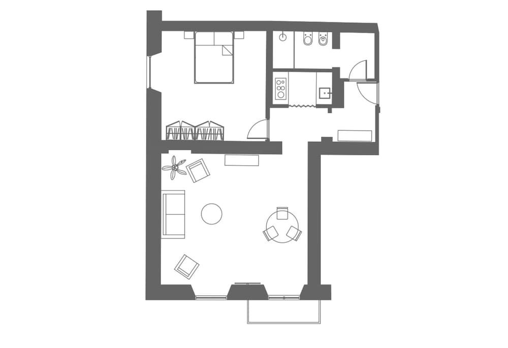 Room layout blue print