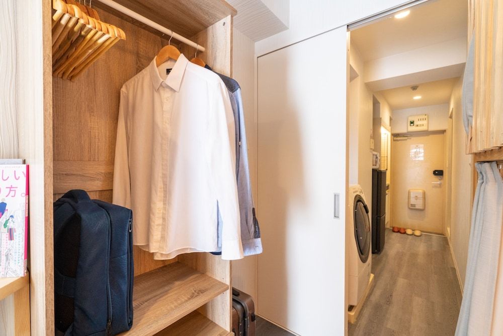 ZAITO Tokyo Kinshicho Economy Inn Signature Quadruple Room, Multiple Beds, Balcony, City View 3