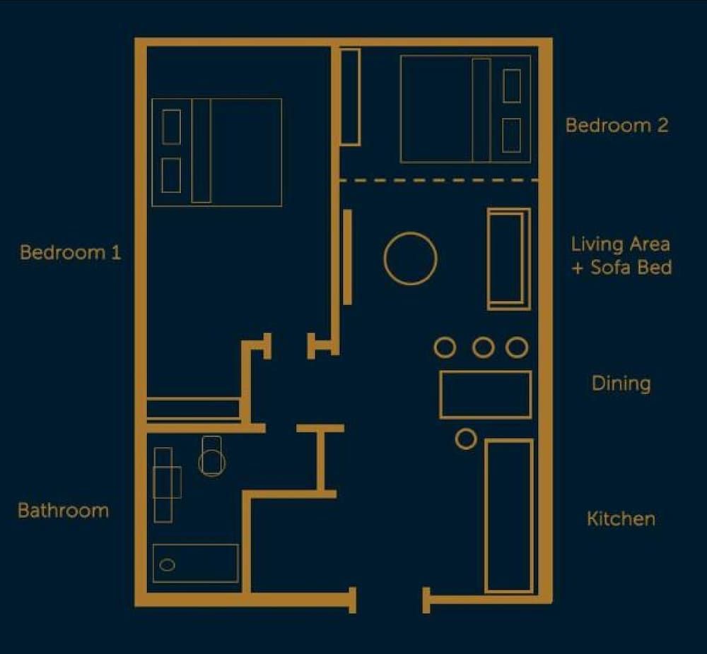 Room layout blue print