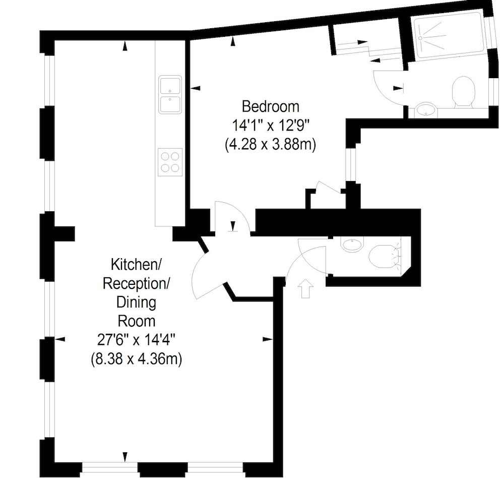 Room layout blue print