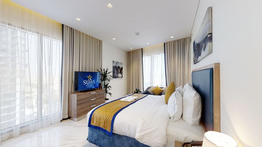 Suha Mina Rashid Hotel Apartments Two Bedroom Deluxe Apartment (King Bed +Twin Bed) 3