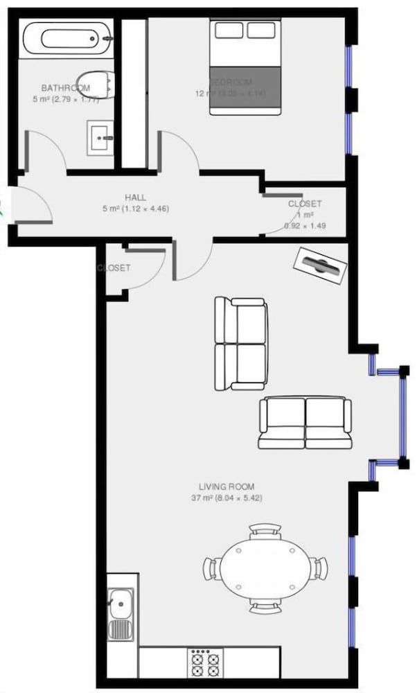 undefined Up-market one Bedroom Apartment Just Minutes From the River Thames. Broughton rd 9