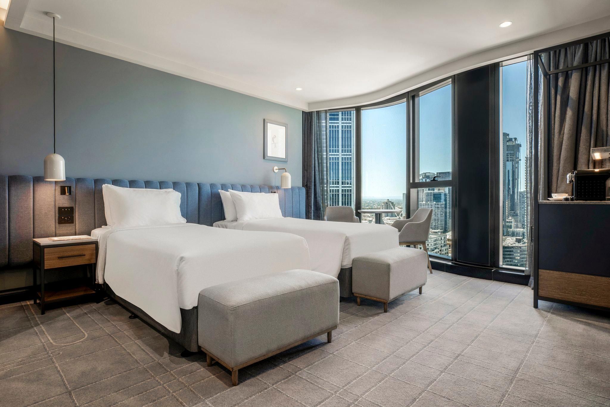 2 Single Beds Premium High Floor