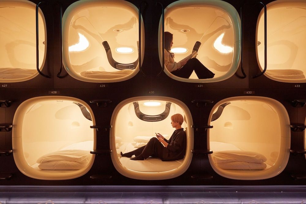 Rembrandt Cabin Shinjuku Shin-Okubo 2 Capsule Rooms in Female Dormitory Room 3